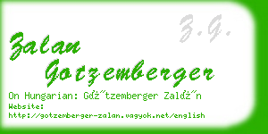 zalan gotzemberger business card